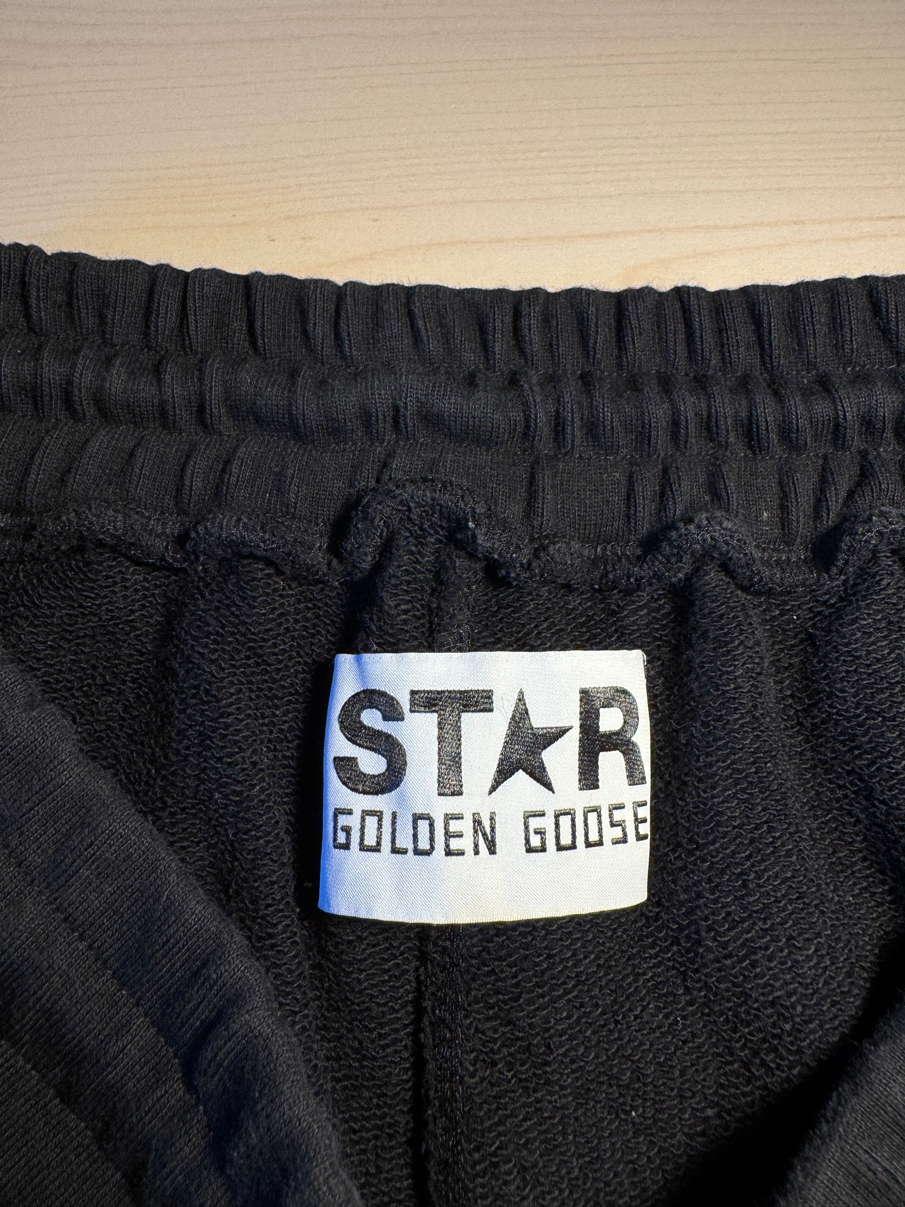Pantaloncini Golden Goose neri stelle bianche