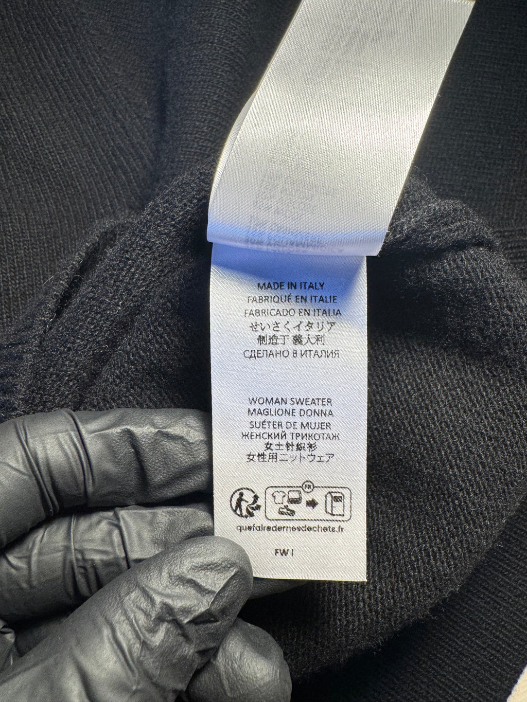 Maglione Saint Barth "Odio Il Lunedì" nero