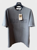 Maglia Golden Goose grigia trattamento distressed scritta Golden