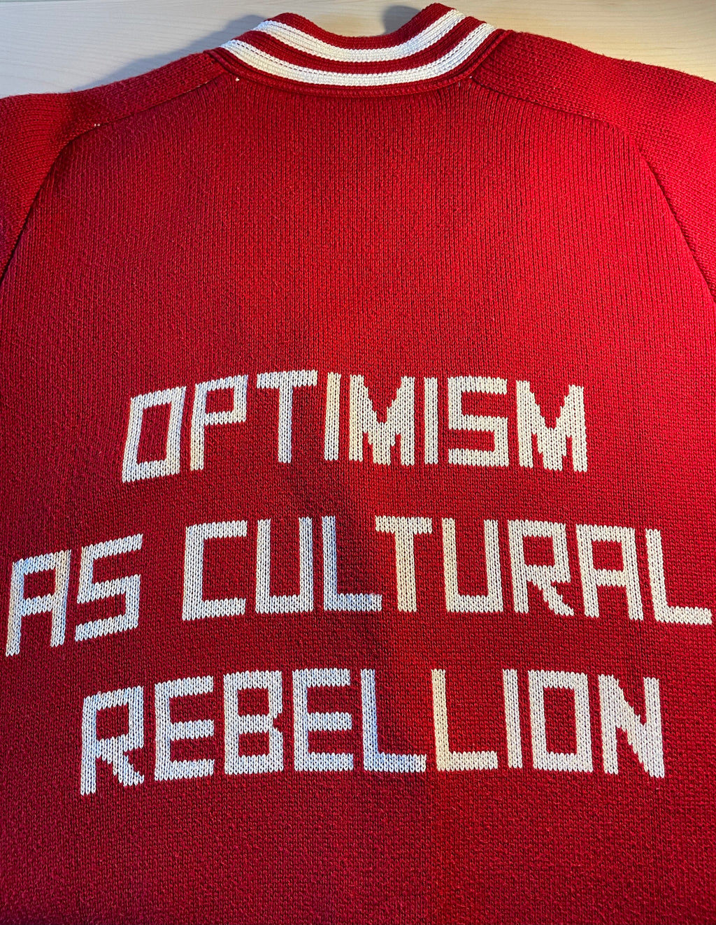Cardigan Golden Goose "Optimism As Cultural Rebellion"