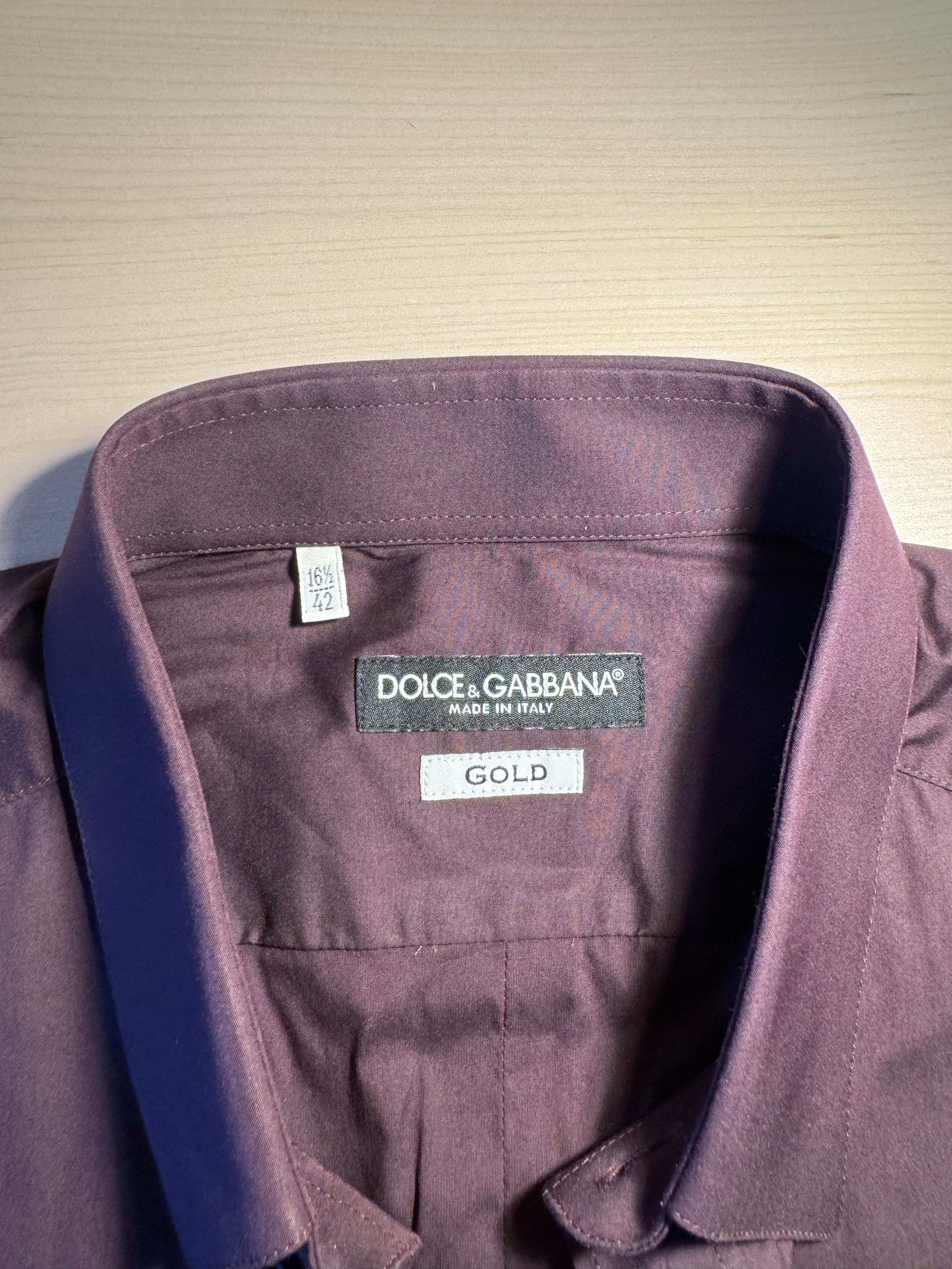 Camicia Dolce e Gabbana bordeaux