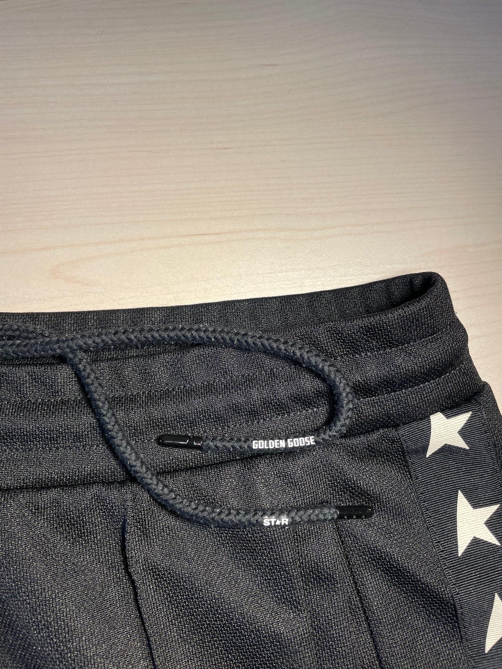 Pantaloni Golden Goose Star jogging neri stelline laterali