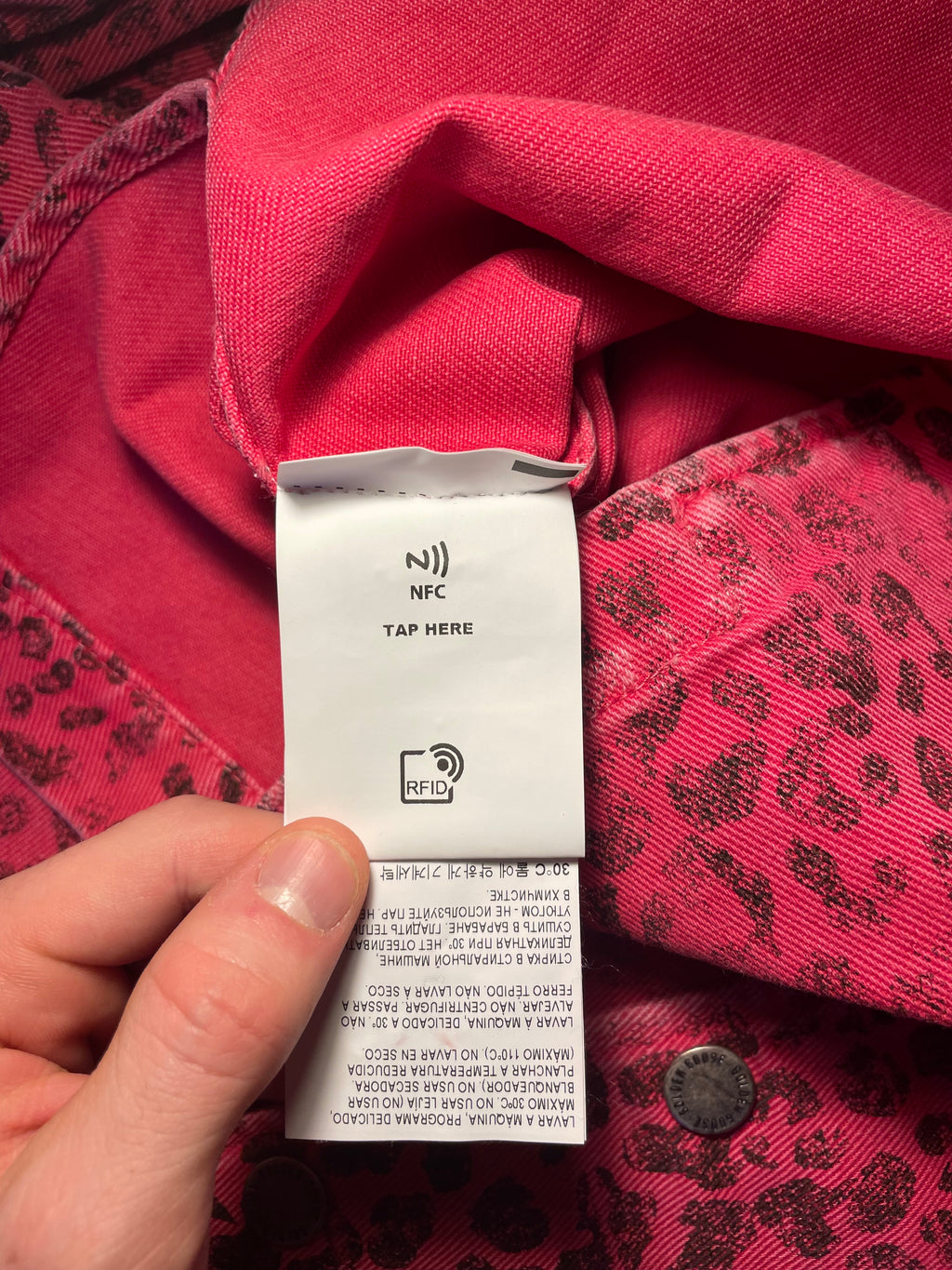 Camicia Golden Goose rosa maculata
