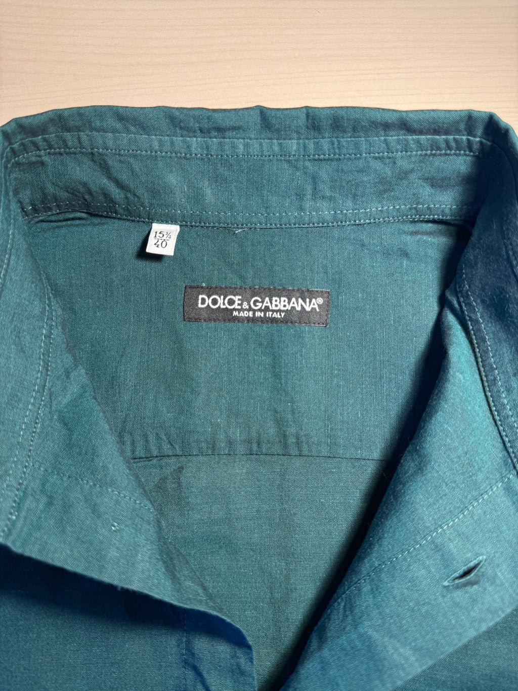 Camicia Dolce e Gabbana verde lino